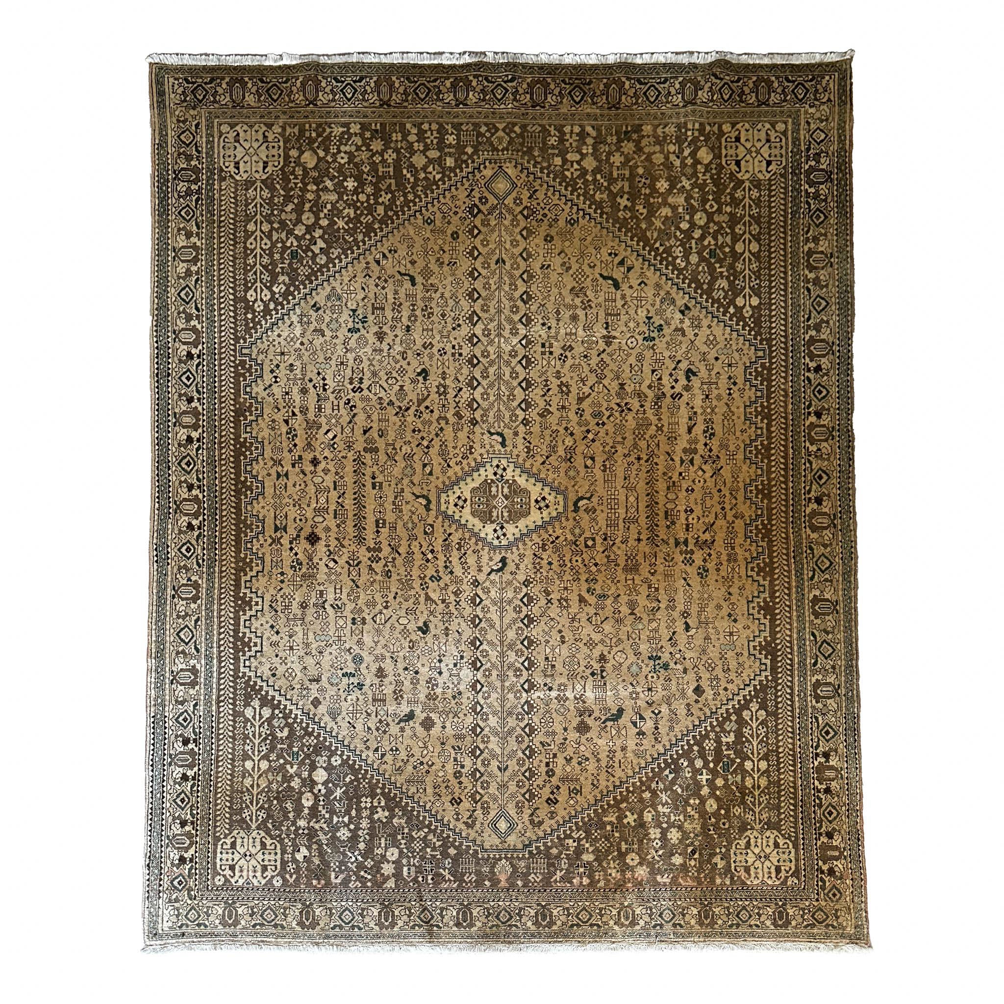 Abadeh Teppich ca. 200 × 300 cm – beige/braun & dezent