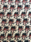 Afschar Teppich ca. 200 × 150 cm – creme/blau/rot & florales Muster