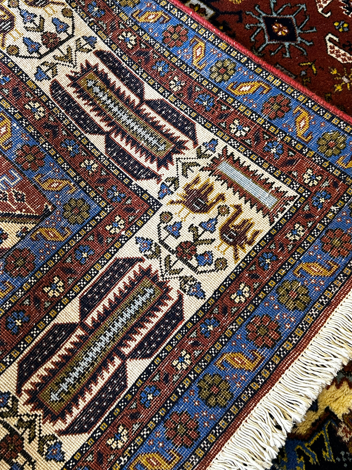 Ardebil Teppich ca. 265 × 169 cm – rostrot & geometrisch
