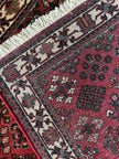 Bachtiar Teppich ca. 150 × 100 cm – rot/creme/dunkelbraun & klassisch