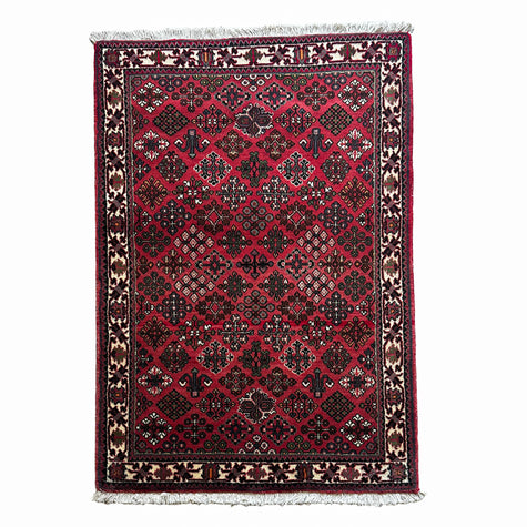 Bachtiar Teppich ca. 150 × 100 cm – rot/creme/dunkelbraun & klassisch