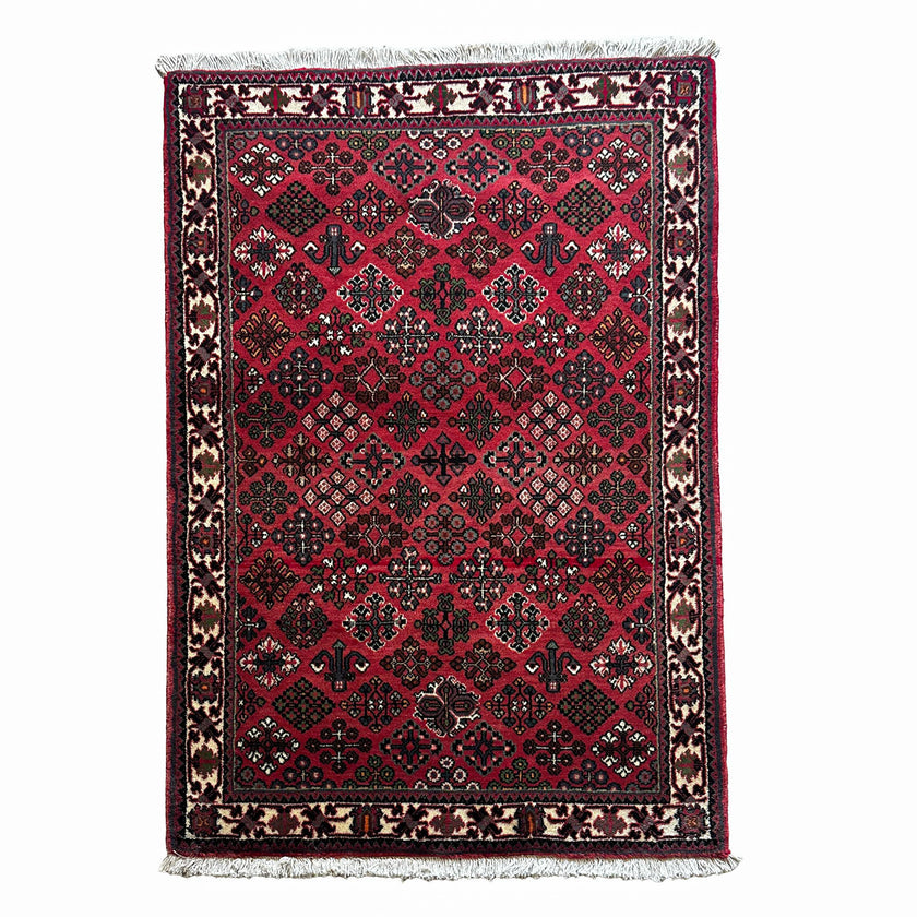 Bachtiar Teppich ca. 150 × 100 cm – rot/creme/dunkelbraun & klassisch