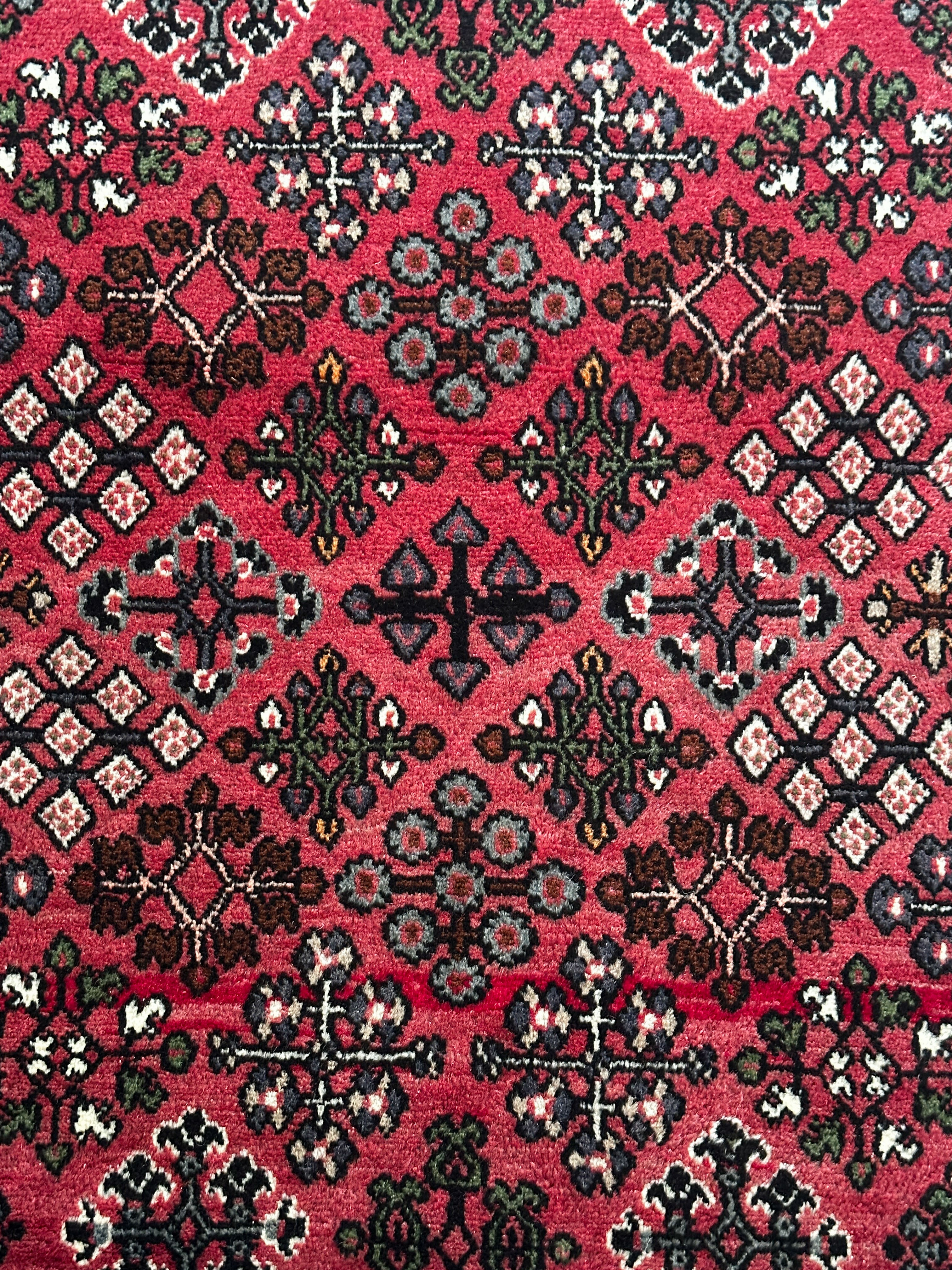 Bachtiar Teppich ca. 150 × 100 cm – rot/creme/dunkelbraun & klassisch