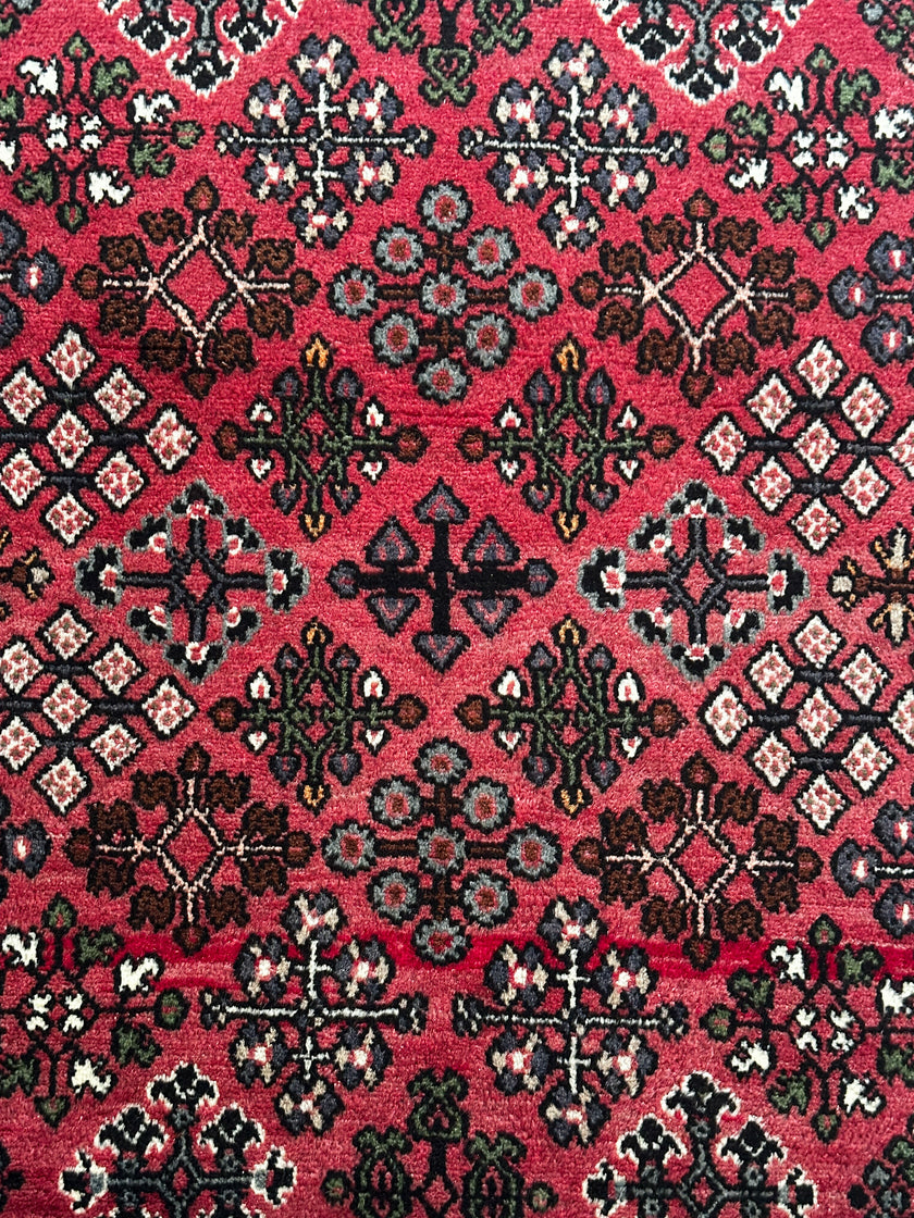 Bachtiar Teppich ca. 150 × 100 cm – rot/creme/dunkelbraun & klassisch