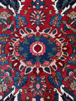 Bachtiar Teppich ca. 200 × 300 cm – rot/dunkelblau & klassisch