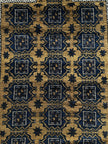 Belutsch Teppich ca. 150 × 100 cm – dunkelblau/braun & geometrisch