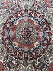 Bidjar Teppich ca. 300 × 200 cm – creme/blau & elegant