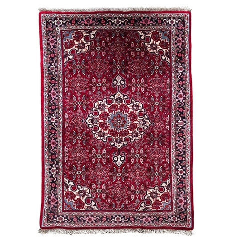 Bidjar Teppich ca. 150 × 100 cm – rot/blau/creme & klassisch