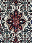 Bidjar Teppich ca. 150 × 100 cm – creme/dunkelblau & detailreich