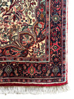 Bidjar Teppich ca. 150 × 100 cm – creme/dunkelrot & klassisch