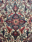 Bidjar Teppich ca. 150 × 100 cm – creme/dunkelrot & klassisch