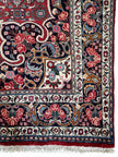 Bidjar Teppich ca. 200 × 300 cm – rot/dunkelblau & robust