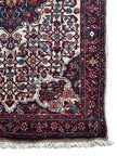 Bidjar Teppich ca. 150 × 100 cm – creme/blau/rot & klassisch
