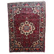 Bidjar Teppich ca. 150 × 100 cm – rot/blau & floral gemustert