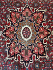 Bidjar Teppich ca. 200 × 300 cm – rot/dunkelblau & robust