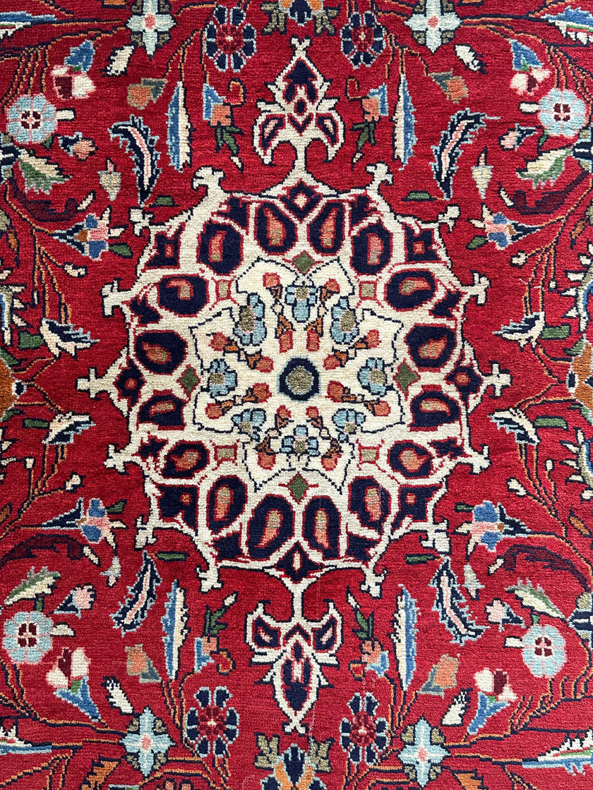 Bidjar Teppich ca. 150 x 106 cm – rot & floral
