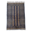 Buchara Teppich ca. 200 × 150 cm – dunkelblau & geometrisch