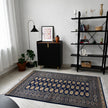 Buchara Teppich ca. 200 × 150 cm – dunkelblau & geometrisch