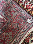 Djosan Teppich ca. 150 × 100 cm – rot/creme/blau & geometrisch gemustert