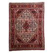 Djosan Teppich ca. 150 × 100 cm – rot/creme/blau & geometrisch gemustert