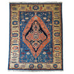 Heriz Teppich ca. 200 × 300 cm – blau/orange & ausdrucksstark