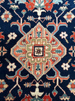 Heriz Teppich ca. 200 × 300 cm – dunkelblau/beige/rot & klassisch