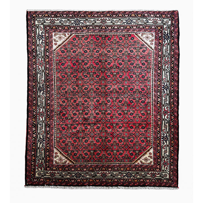 Hosseinabad Teppich ca. 200 × 150 cm – rot/beige & klassisch