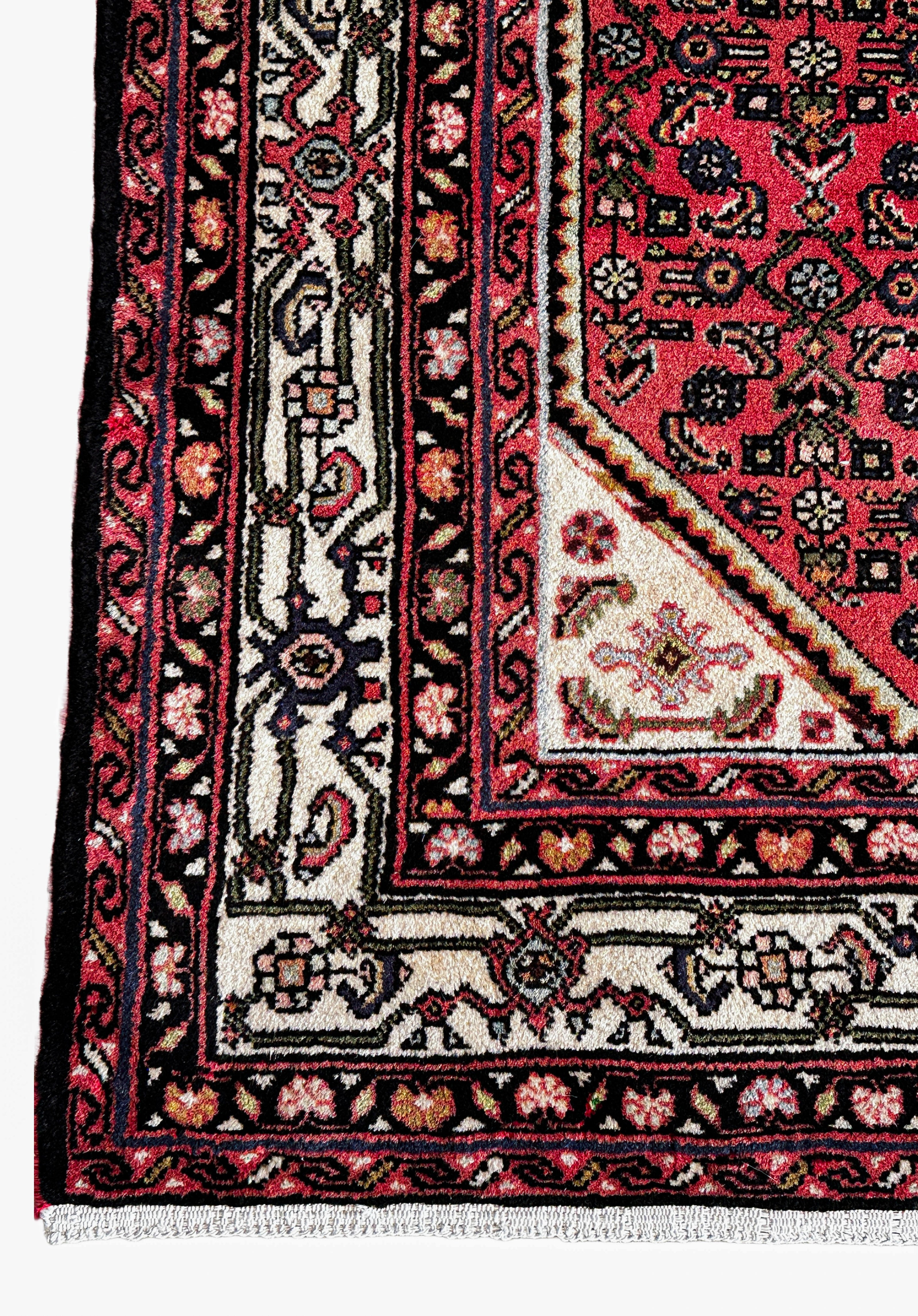 Hosseinabad Teppich ca. 200 × 150 cm – rot/beige & klassisch