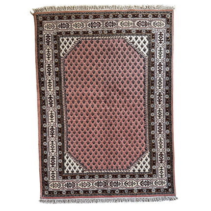 Bidjar Teppich ca. 200 × 150 cm – altrosa/braun & dezent