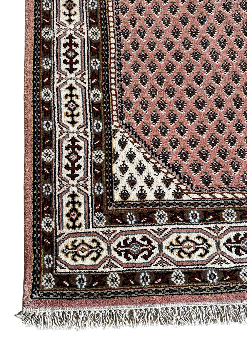 Bidjar Teppich ca. 200 × 150 cm – altrosa/braun & dezent