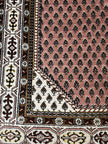 Bidjar Teppich ca. 200 × 150 cm – altrosa/braun & dezent