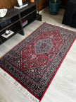 Bidjar Teppich ca. 163 × 94 cm – rot & dunkelblau