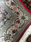 Bidjar Teppich ca. 163 × 94 cm – rot, creme & grün