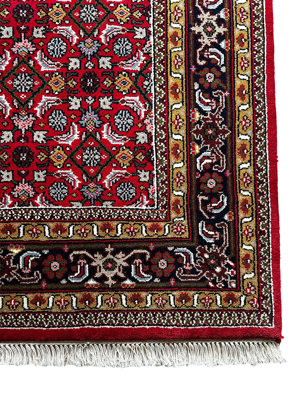 I. Ganga Teppich ca. 240 × 170 cm – rot & gemustert