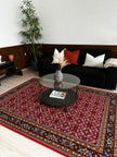 I. Ganga Teppich ca. 240 × 170 cm – rot & gemustert