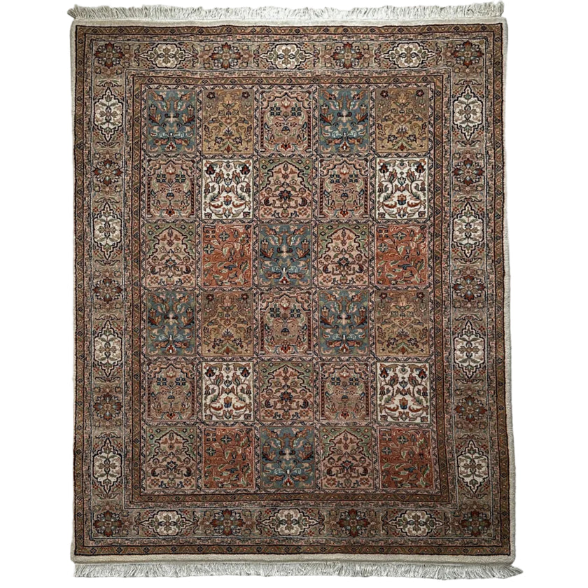 Ghoum Teppich ca. 250 × 150 cm – beige/bunt & detailreich