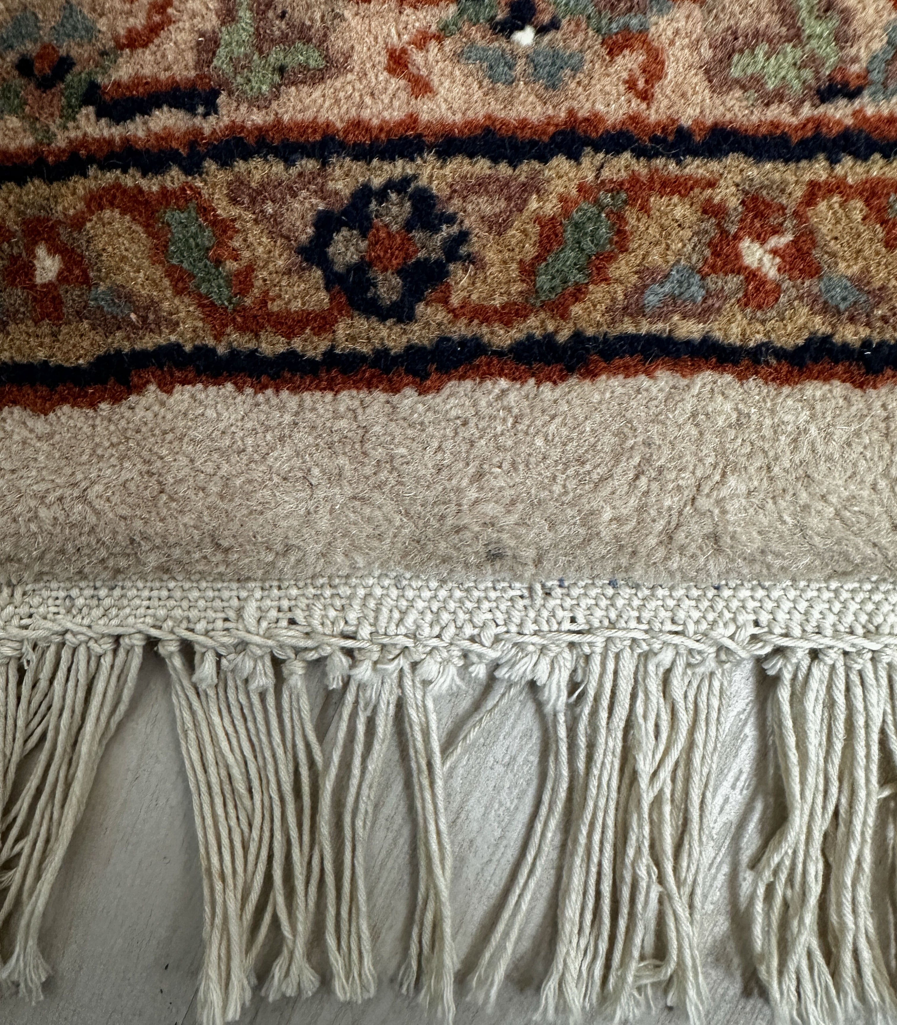 Ghoum Teppich ca. 250 × 150 cm – beige/bunt & detailreich