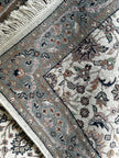 Isfahan Teppich ca. 162 × 88 cm – creme & grau