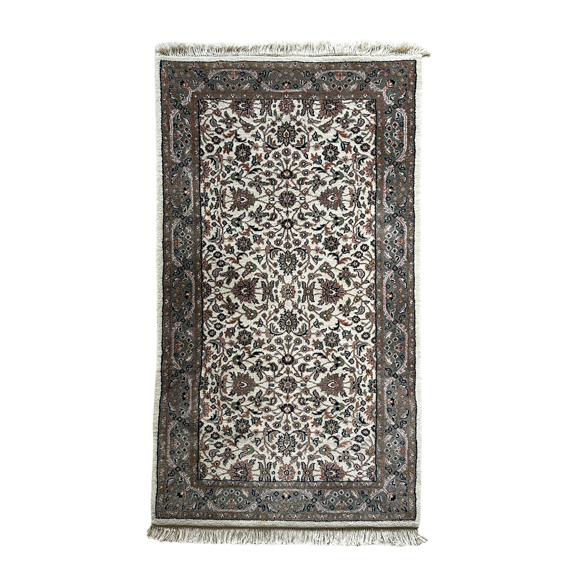 Isfahan Teppich ca. 162 × 88 cm – creme & grau