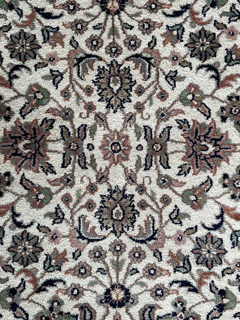 Isfahan Teppich ca. 162 × 88 cm – creme & grau