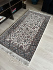 Isfahan Teppich ca. 162 × 88 cm – creme & grau