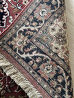 I. Jaipur Teppich ca. 150 × 100 cm – altrosa/taupe/dunkelblau & elegant