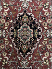 I. Jaipur Teppich ca. 150 × 100 cm – altrosa/taupe/dunkelblau & elegant