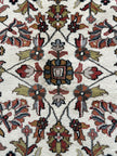 Keschan Teppich ca. 250 × 150 cm – creme/blau & floral