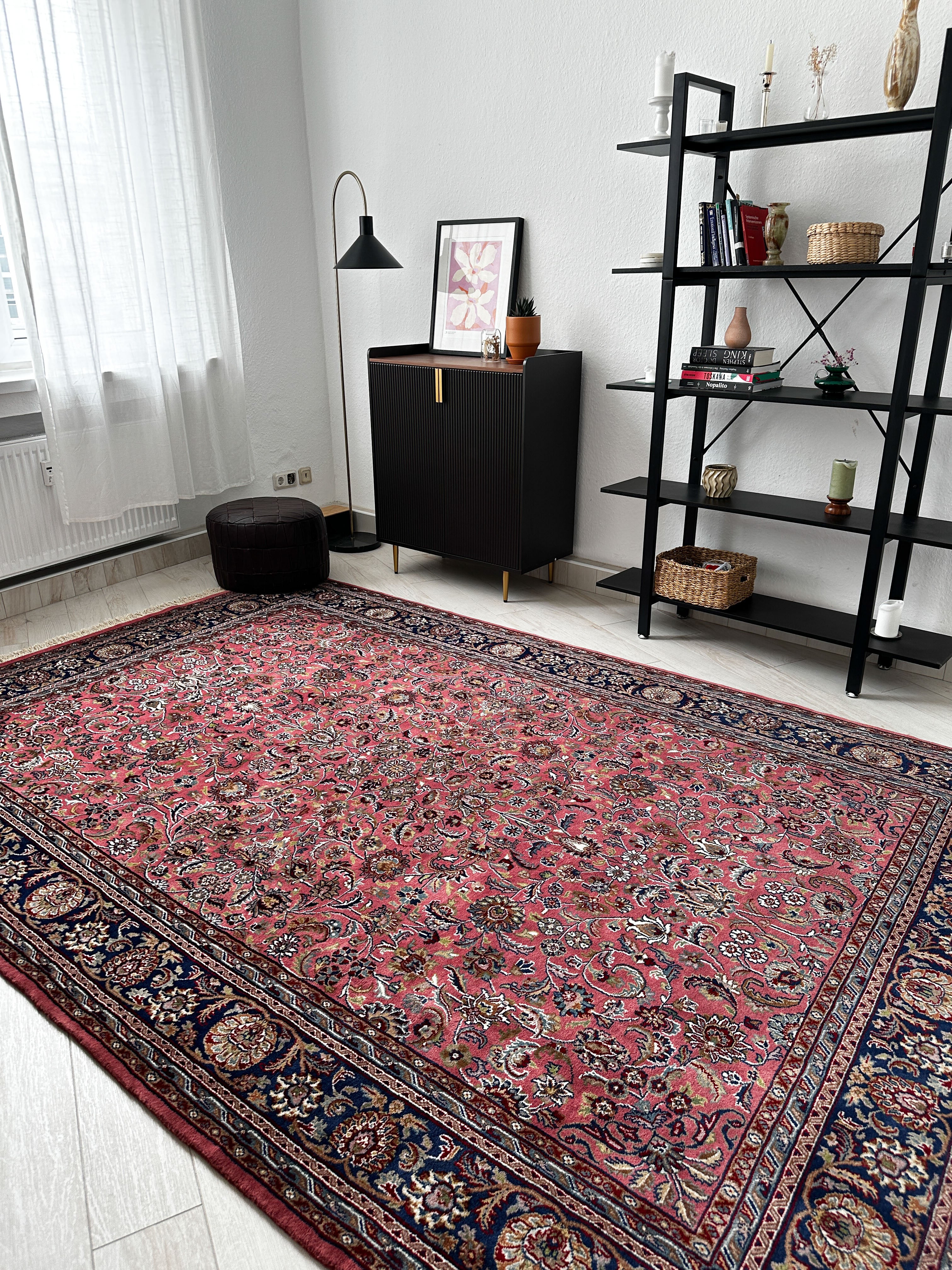 I. Keschan Teppich ca. 300 × 200 cm – rot/blau & klassisch