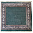 Mir Teppich ca. 200 × 200 cm – grün/blau & ruhig