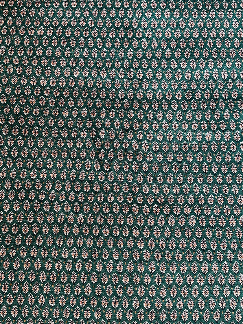 Mir Teppich ca. 200 × 200 cm – grün/blau & ruhig