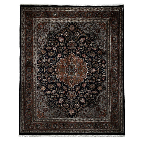 Nain Teppich ca. 250 × 150 cm – dunkelblau & edel