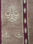 I. Nepal Teppich ca. 200 × 200 cm – apricot & schlicht