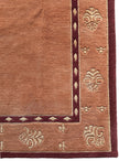 I. Nepal Teppich ca. 200 × 200 cm – apricot & schlicht